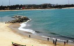 Beach at Elmina in Ghana